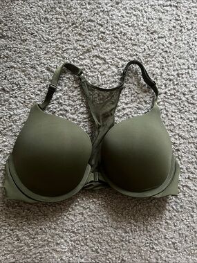 Victoria's Secret Olive Green Racerback T-Shirt Bra